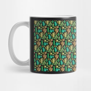 Watercolour Cactus Pattern Mug